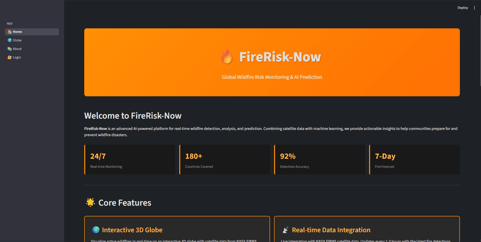 FireRisk Detector — slide 1